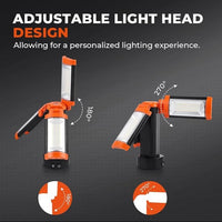 HKM-502931 Portable Folding Tripod LED Work Light with Adjustable Height and 360° Rotating Head