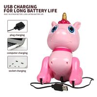 HKM-503251 Interactive Pink Horse RC Robot Toy for Kids – Intelligent Remote Control, Light & Sound Features