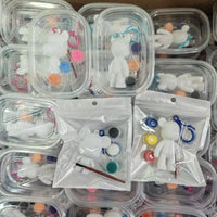 HKM-503507 DIY Painting Kit for Kids - Cute Keychain, Doll Toys, Ceramics, and Plaster Art Set