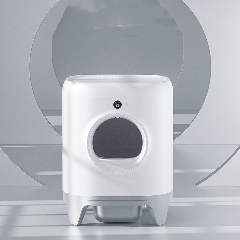 HKM-503507 Large Capacity 7L Automatic Cat Litter Box with Smart Self-Cleaning and Remote Control