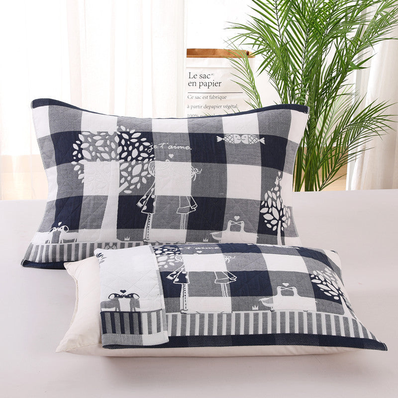 HKM-503635 Three-Layer Blended Gauze Pillow Cover in Various Colors and Prints