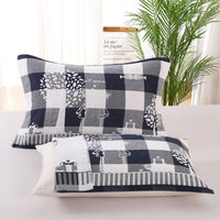 HKM-503635 Three-Layer Blended Gauze Pillow Cover in Various Colors and Prints