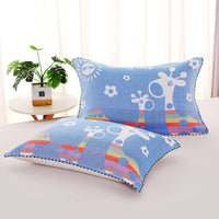 HKM-503635 Three-Layer Blended Gauze Pillow Cover in Various Colors and Prints