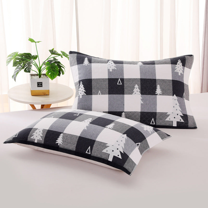 HKM-503635 Three-Layer Blended Gauze Pillow Cover in Various Colors and Prints