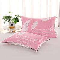 HKM-503635 Three-Layer Blended Gauze Pillow Cover in Various Colors and Prints