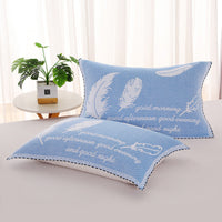HKM-503635 Three-Layer Blended Gauze Pillow Cover in Various Colors and Prints