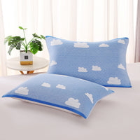 HKM-503635 Three-Layer Blended Gauze Pillow Cover in Various Colors and Prints