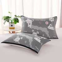 HKM-503635 Three-Layer Blended Gauze Pillow Cover in Various Colors and Prints