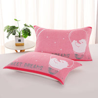 HKM-503635 Three-Layer Blended Gauze Pillow Cover in Various Colors and Prints
