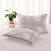 HKM-503635 Three-Layer Blended Gauze Pillow Cover in Various Colors and Prints