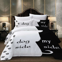 HKM-503635 Three-Piece Floral Geometric Quilted Polyester Bedding Set for Various Bed Sizes