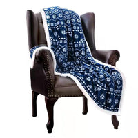 HKM-503827 Cozy Double-Layer Flannel Blanket for All Seasons - Multiple Christmas Styles Available
