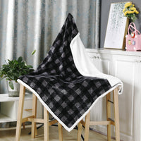 HKM-503827 Cozy Double-Layer Flannel Blanket for All Seasons - Multiple Christmas Styles Available