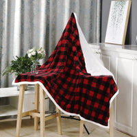 HKM-503827 Cozy Double-Layer Flannel Blanket for All Seasons - Multiple Christmas Styles Available