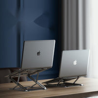 HKM-503891 Aluminum Alloy Laptop Bracket with Adjustable Heights for Improved Heat Dissipation and Portability