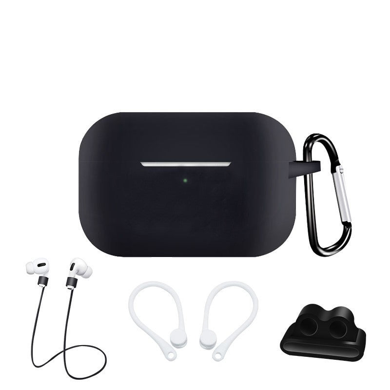 HKM-503891 Silicone Case Set for AirPods Pro with Anti-Loss Strap and Buckle
