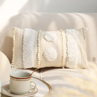 HKM-503891 Solid Color Tufted Pillow Cover - Square Waist Cushion in Various Designs and Sizes