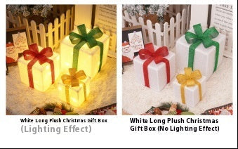 HKM-503955 Decorative LED Christmas Gift Box Lights Set - 3-Piece Battery Operated Layout for Holiday Décor