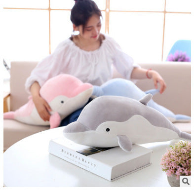 HKM-503955 Oversized Dolphin Pillow Doll - Soft Down Cotton Filling, Available in 50cm, 60cm, 70cm