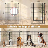 HKM-504019 Durable Metal Pet Enclosure with Rust-Resistant Coating and Gravity Lock Mechanism
