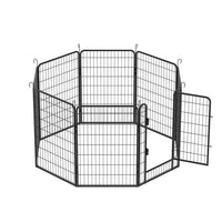 HKM-504019 Durable Metal Pet Enclosure with Rust-Resistant Coating and Gravity Lock Mechanism