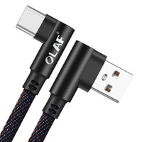 HKM-504019 Fast Charging USB Cable with Pure Copper Wire Core and Durable Denim Covering