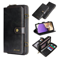 HKM-504083 Multi-Functional Flip Holster Mobile Phone Case for Samsung Models - TPU+PC Protection in Solid Colors