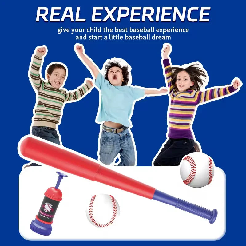 HKM-504083 Three-in-One Adjustable Baseball Training Set for Kids - Indoor and Outdoor Use