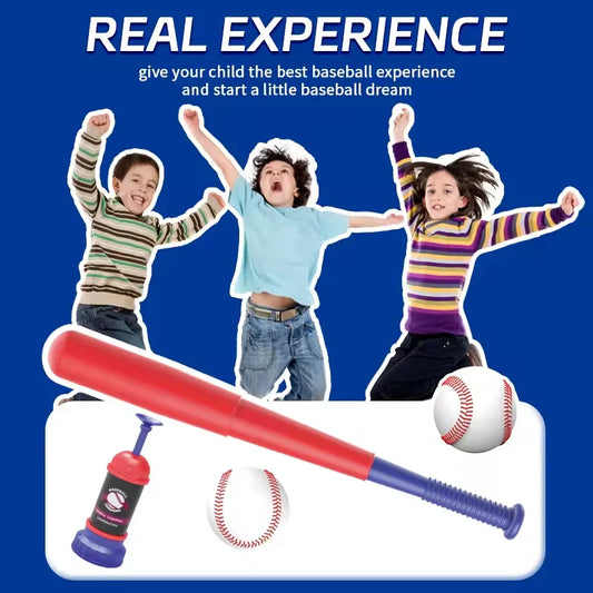 HKM-504083 Three-in-One Adjustable Baseball Training Set for Kids - Indoor and Outdoor Use