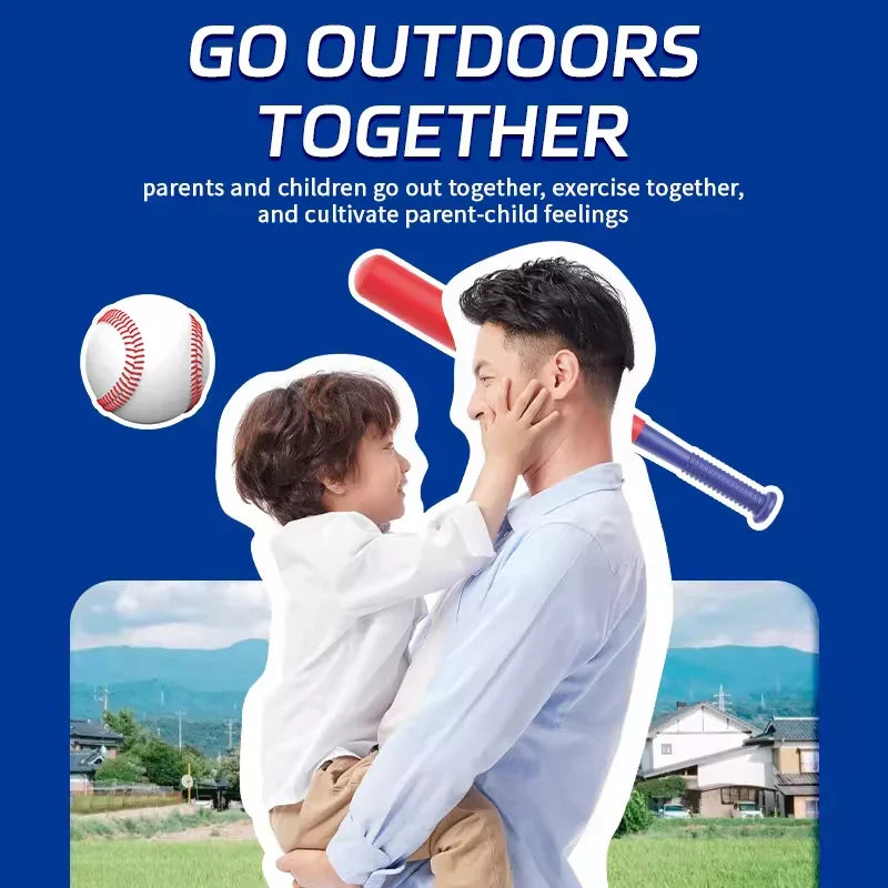 HKM-504083 Three-in-One Adjustable Baseball Training Set for Kids - Indoor and Outdoor Use