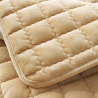 HKM-504211 Plush Sofa Cover in Multiple Colors with Anti-Skid Backing and Quilted Cotton Interlayer