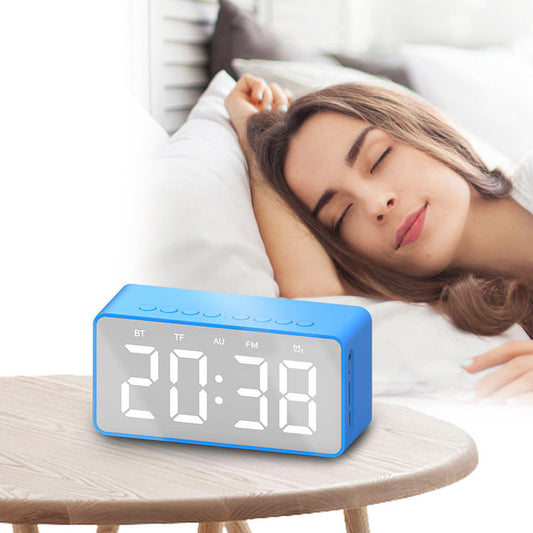 KTX-504531 Bluetooth Alarm Clock Speaker with MicroSD Card Slot and Hands-Free Calling Capability