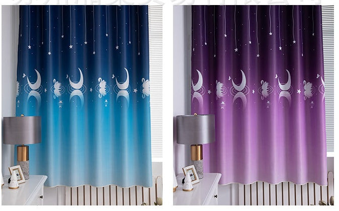 HKM-504531 Modern Polyester Printed Curtain Fabric for Bedroom and Living Room Shading