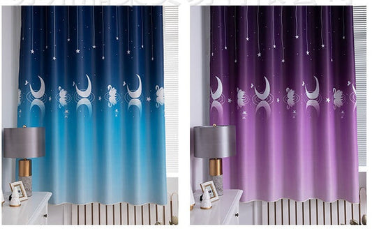 HKM-504531 Modern Polyester Printed Curtain Fabric for Bedroom and Living Room Shading