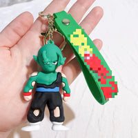 HKM-504659 3D Cartoon PVC Anime Keychain Goku Doll Pendant for Car and Bag Tag