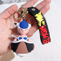 HKM-504659 3D Cartoon PVC Anime Keychain Goku Doll Pendant for Car and Bag Tag