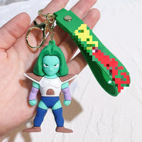HKM-504659 3D Cartoon PVC Anime Keychain Goku Doll Pendant for Car and Bag Tag