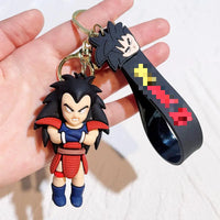 HKM-504659 3D Cartoon PVC Anime Keychain Goku Doll Pendant for Car and Bag Tag