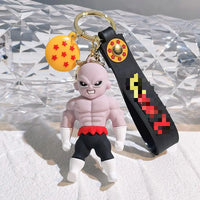 HKM-504659 3D Cartoon PVC Anime Keychain Goku Doll Pendant for Car and Bag Tag