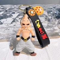 HKM-504659 3D Cartoon PVC Anime Keychain Goku Doll Pendant for Car and Bag Tag