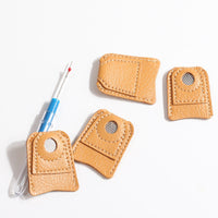 HKM-504659 Leather Thimble Finger Cover - Coin Type, Household Use in Large and Small Sizes
