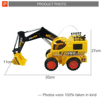 HKM-504787 Remote Controlled Chargeable Engineering Vehicle RC Truck with Light for Kids Ages 2-7