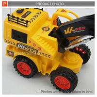 HKM-504787 Remote Controlled Chargeable Engineering Vehicle RC Truck with Light for Kids Ages 2-7