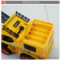 HKM-504787 Remote Controlled Chargeable Engineering Vehicle RC Truck with Light for Kids Ages 2-7