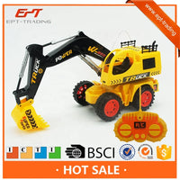 HKM-504787 Remote Controlled Chargeable Engineering Vehicle RC Truck with Light for Kids Ages 2-7