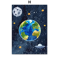HKM-504979 Astronaut Oil on Canvas Wall Art - Frameless Decorative Spray Painting