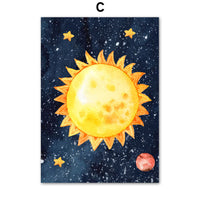 HKM-504979 Astronaut Oil on Canvas Wall Art - Frameless Decorative Spray Painting