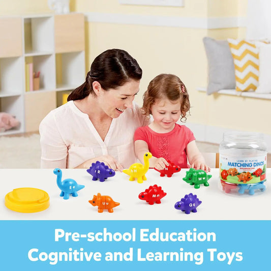 Dinosaur Matching and Sorting Game for Early Learning - Color, Shape, Number, and Letter Recognition