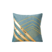 HKM-504979 Velvet Pillow Cushion Cover for Office, Solid Color, 45x45cm