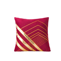 HKM-504979 Velvet Pillow Cushion Cover for Office, Solid Color, 45x45cm